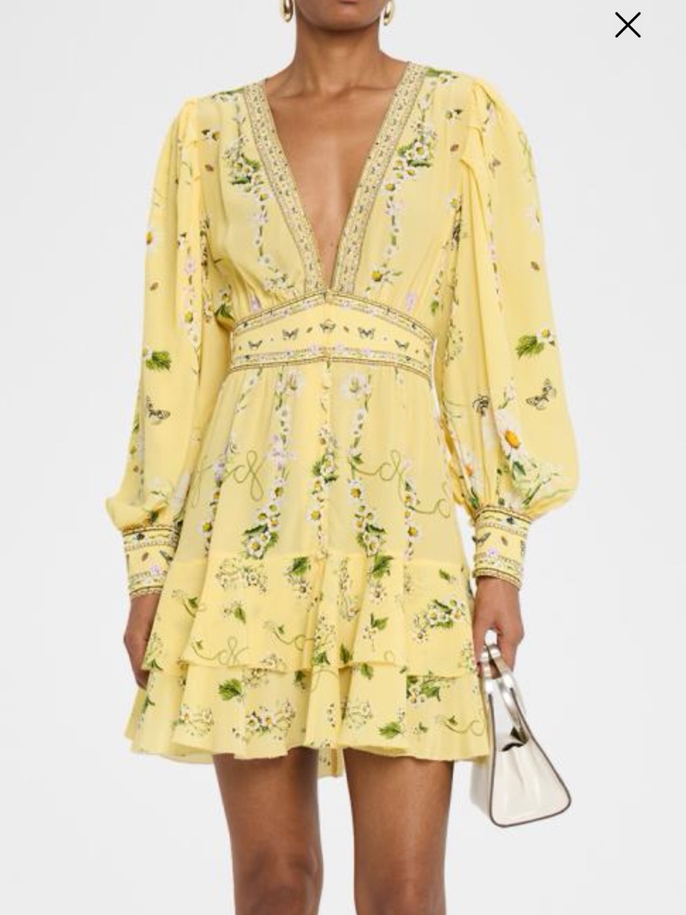 Camilla Daisy Chains Button Front Frill Dress